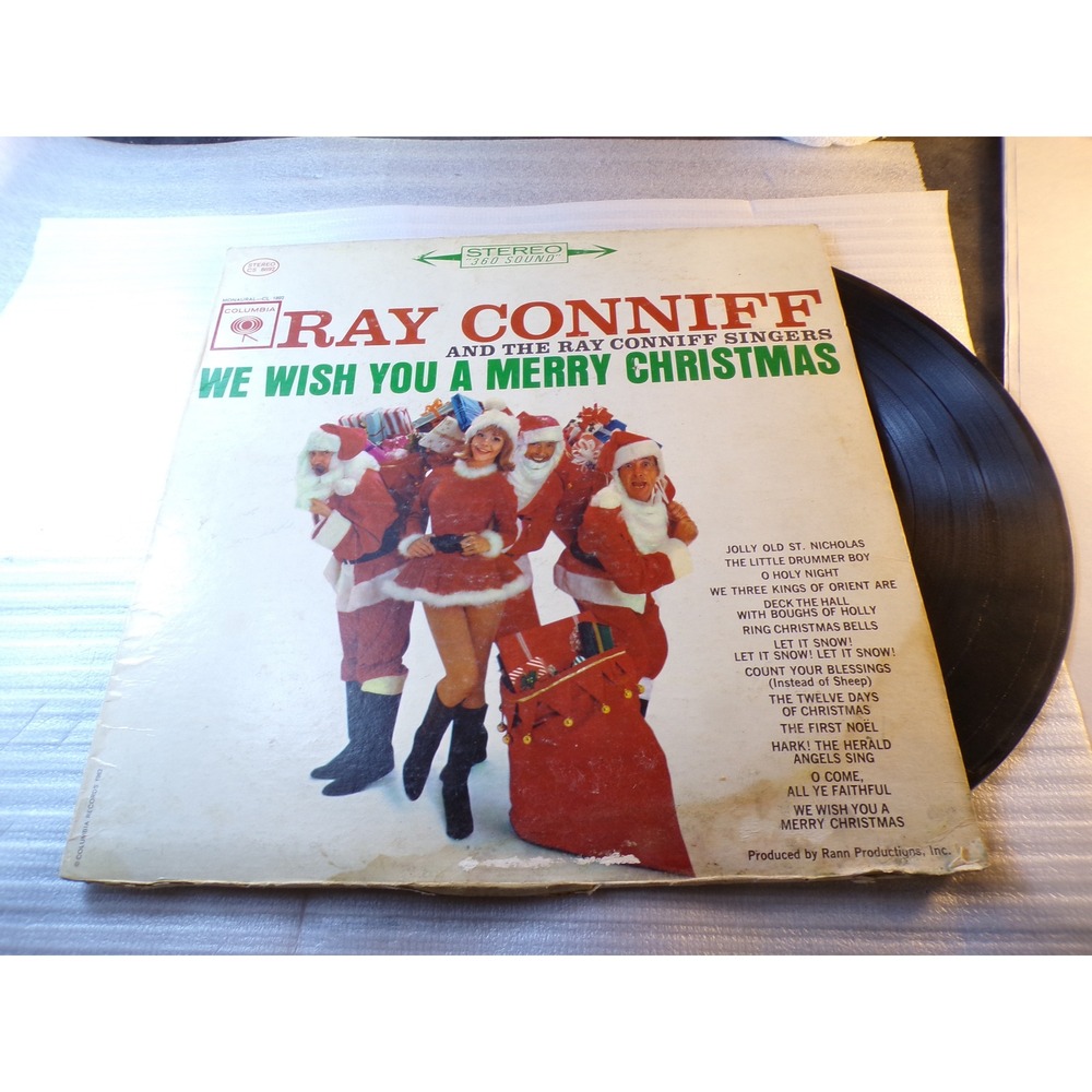 Ray Conniff We Wish You A Merry Christmas Vinyl LP Record 1962 Columbia CS 8692